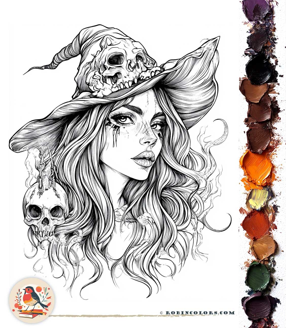 Halloween Adult Coloring Pages For Color Lovers Robin Colors Halloween Adult Coloring Pages For Color Lovers Robin Colors