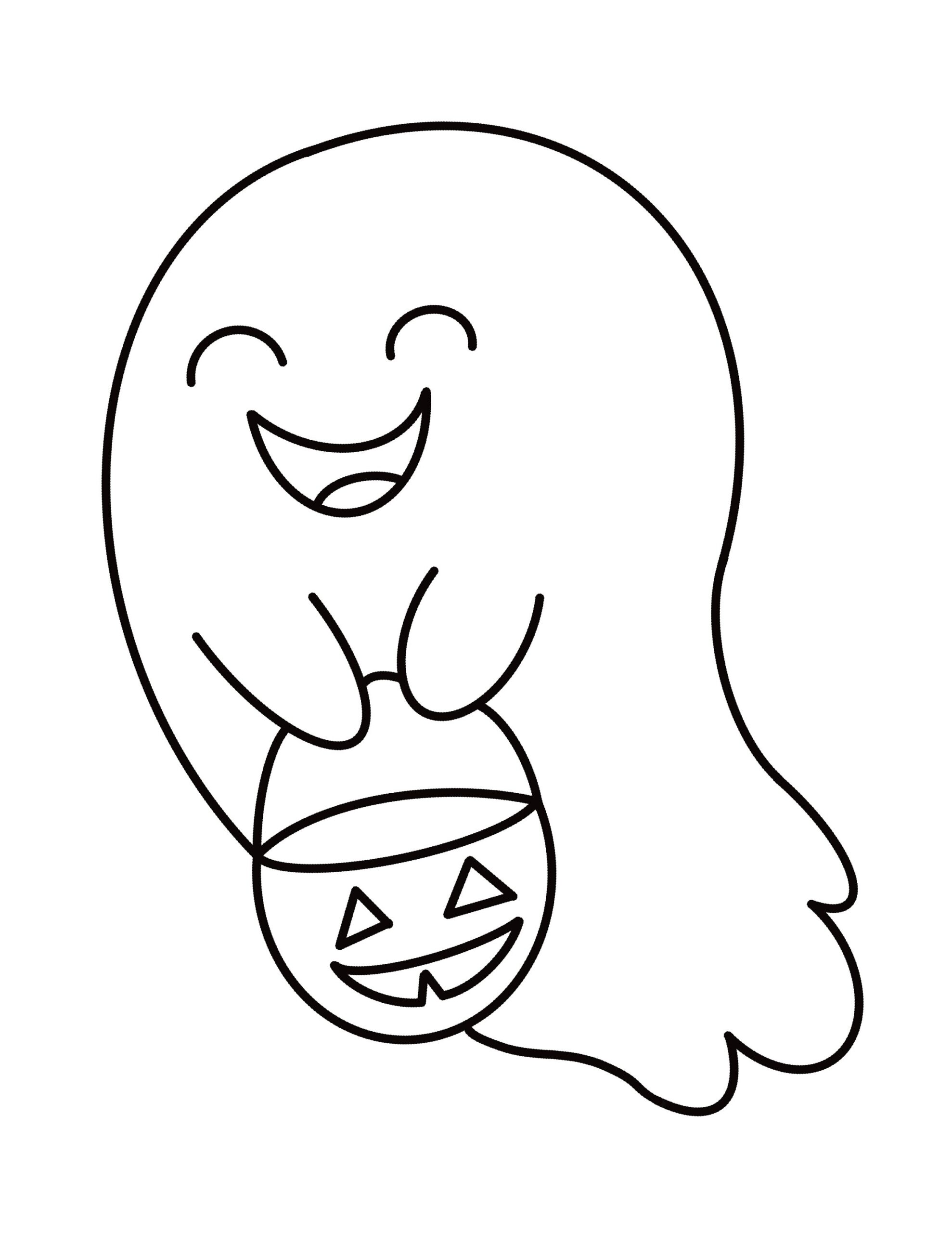 Halloween Ghost Coloring Page For Kids PDF Etsy Halloween Ghost Coloring Page For Kids PDF Etsy