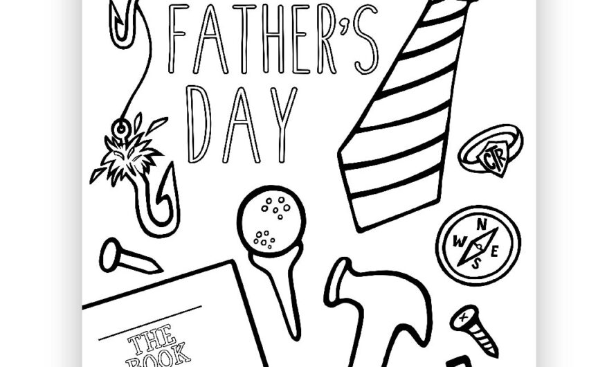 Fathers Day Coloring Page