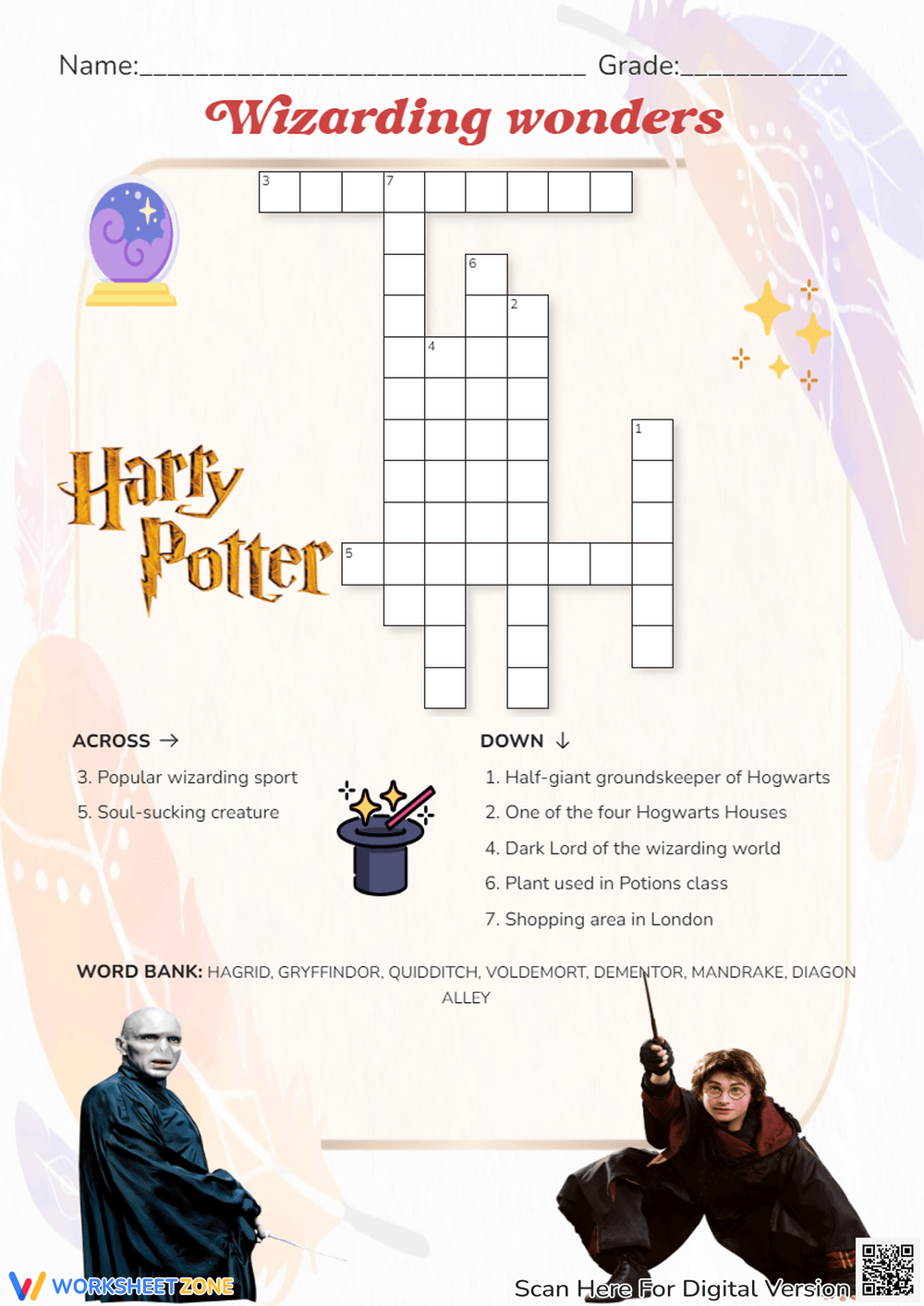 harry potter crossword harry potter crossword