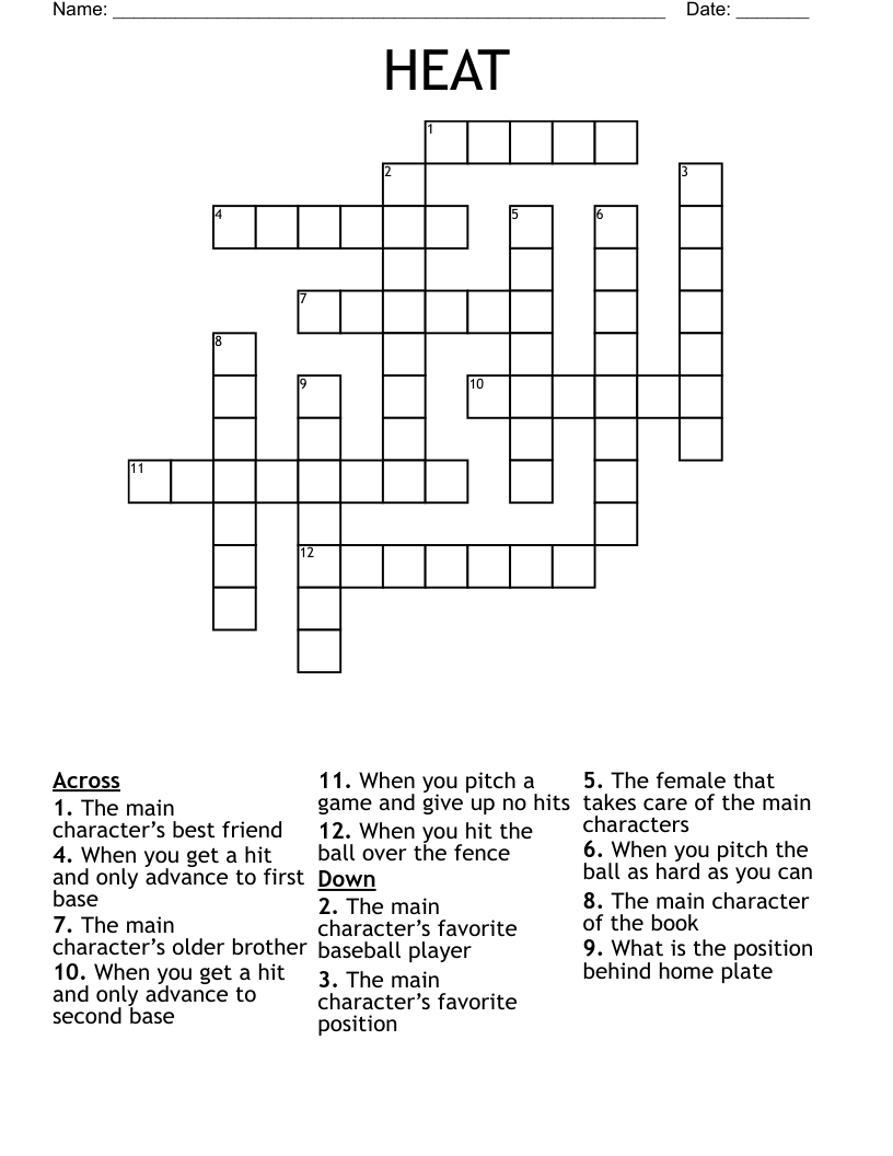 HEAT Crossword WordMint HEAT Crossword WordMint