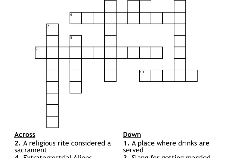 Heavens Crossword Puzzle