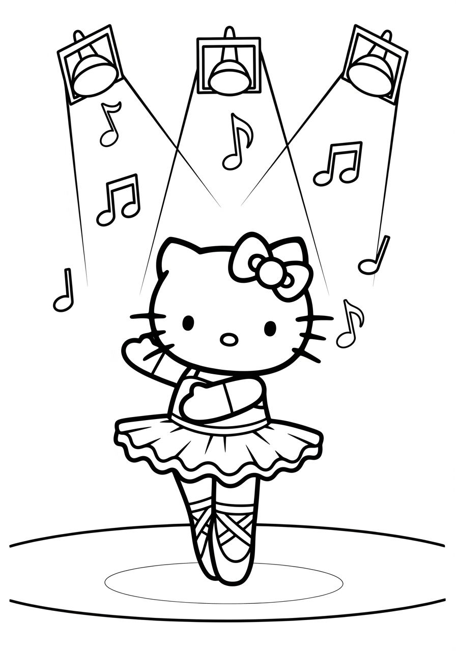 Hello Kitty Ballerina Coloring Page Free Printable Hello Kitty Ballerina Coloring Page Free Printable