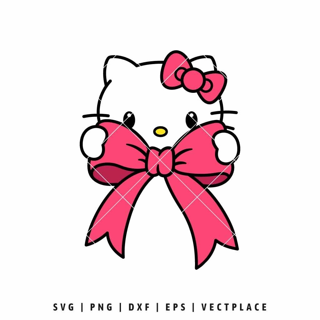 Hello Kitty Coquette Bow SVG PNG Cut File For Cricut Silhouette Vectplace Hello Kitty Coquette Bow SVG PNG Cut File For Cricut Silhouette Vectplace