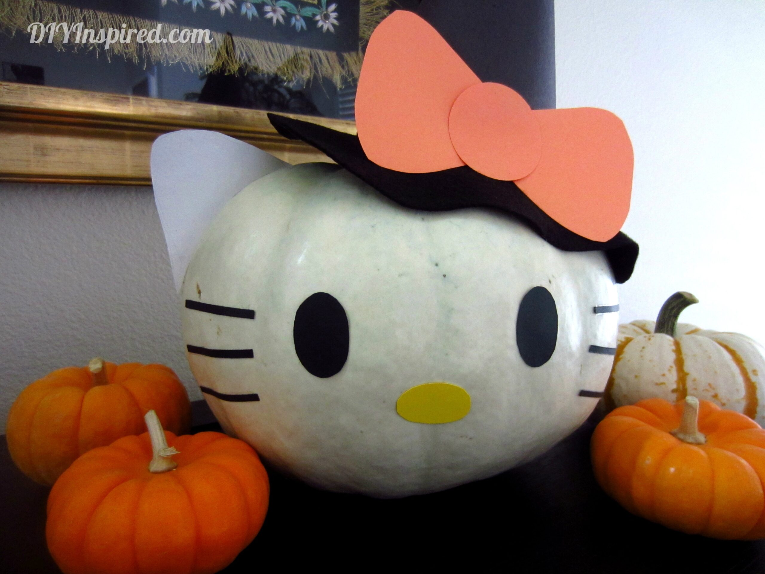 Hello Kitty Pumpkin DIY Inspired Hello Kitty Pumpkin DIY Inspired
