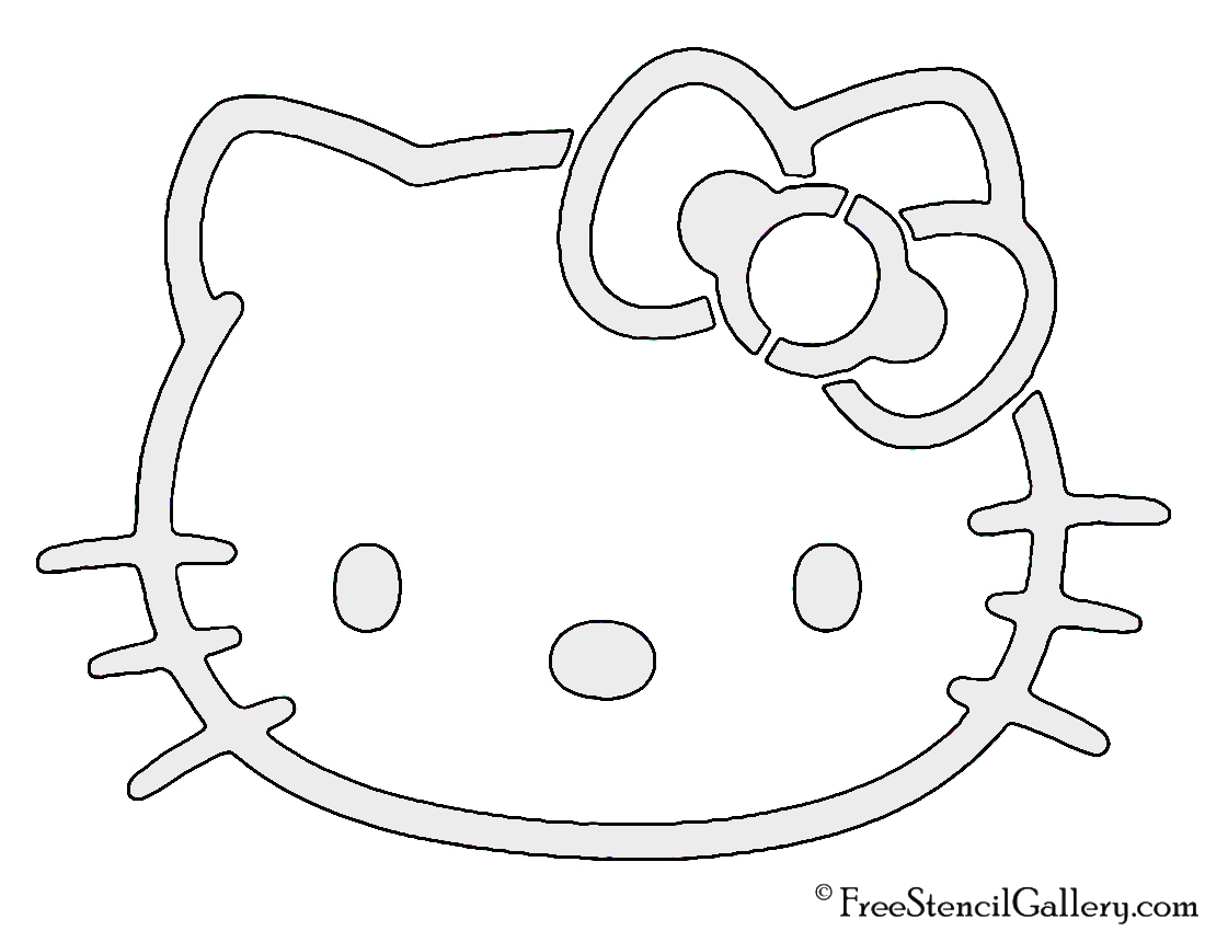 Hello Kitty Stencil Free Stencil Gallery Hello Kitty Stencil Free Stencil Gallery