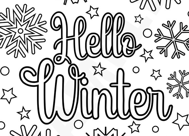 Winter Holiday Coloring Pages