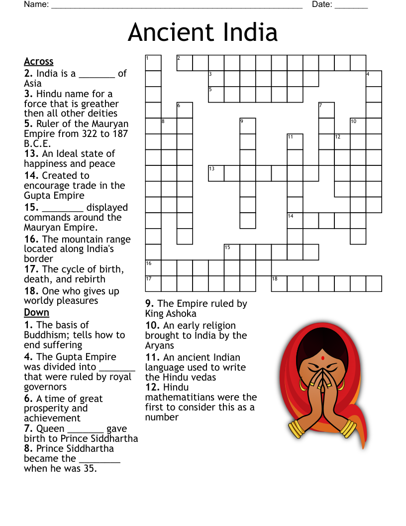 Hinduism Crossword WordMint Hinduism Crossword WordMint