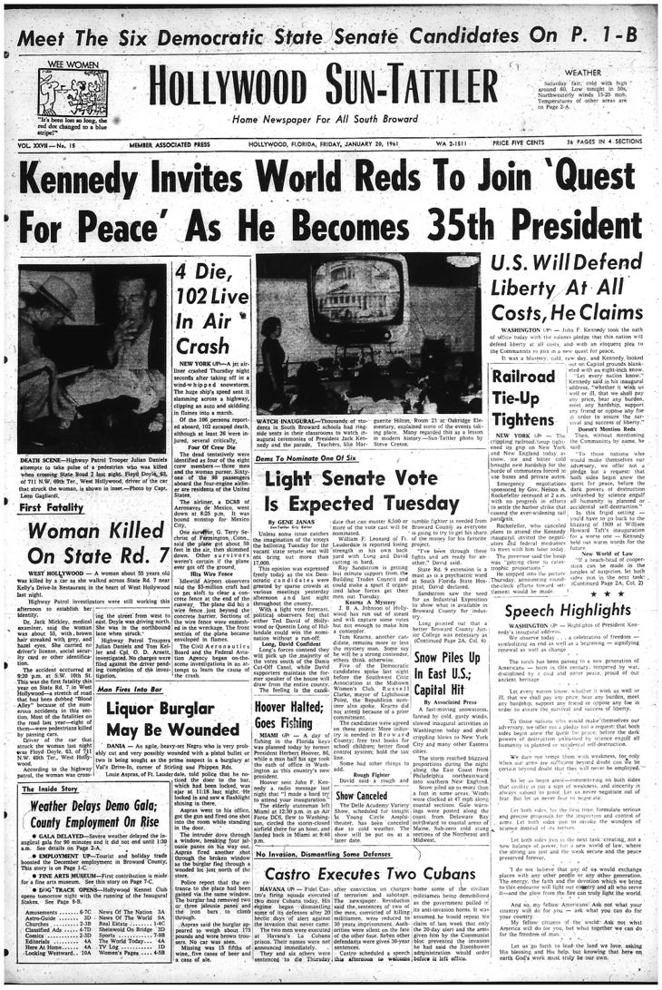 Hollywood Sun Tattler Volume 27 Number 015 Hst01201961 Hollywood Sun Tattler Collection Broward County Library Digital Archives Hollywood Sun Tattler Volume 27 Number 015 Hst01201961 Hollywood Sun Tattler Collection Broward County Library Digital Archives