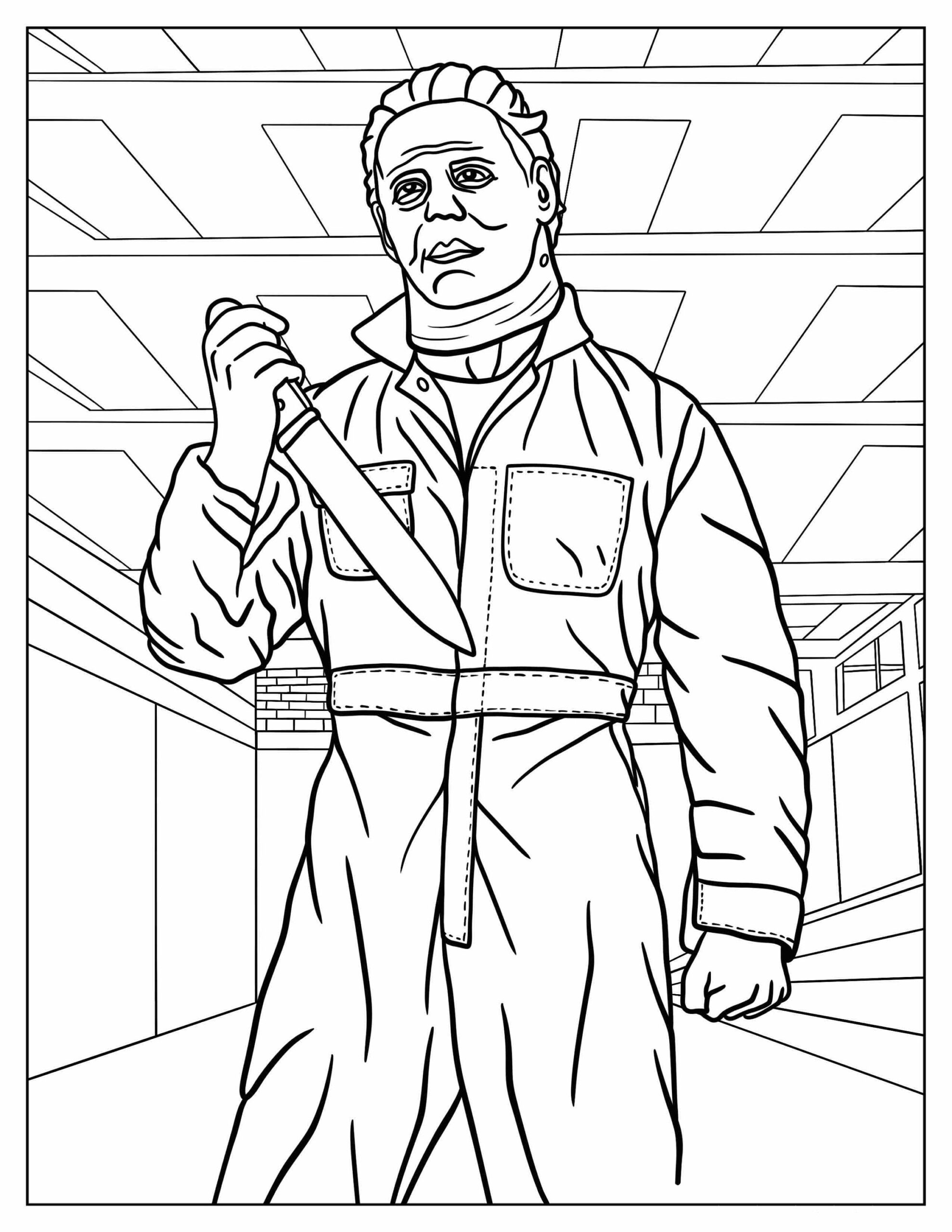 Horror Movie Inspired Coloring Pages Spooky Halloween Printable Activity PDF Instant Download Etsy Horror Movie Inspired Coloring Pages Spooky Halloween Printable Activity PDF Instant Download Etsy