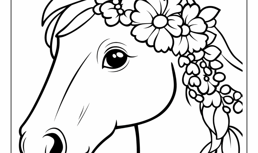 Printable Coloring Pages Horses