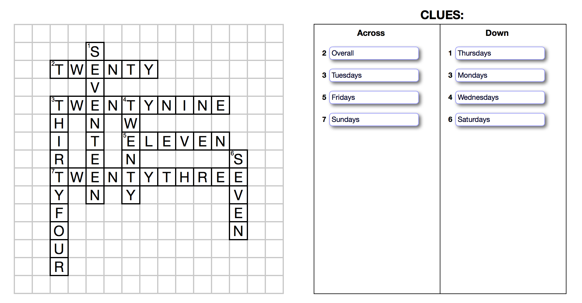 How I Created A Crossword Puzzle Using Set Actions Lindsey Poulter How I Created A Crossword Puzzle Using Set Actions Lindsey Poulter