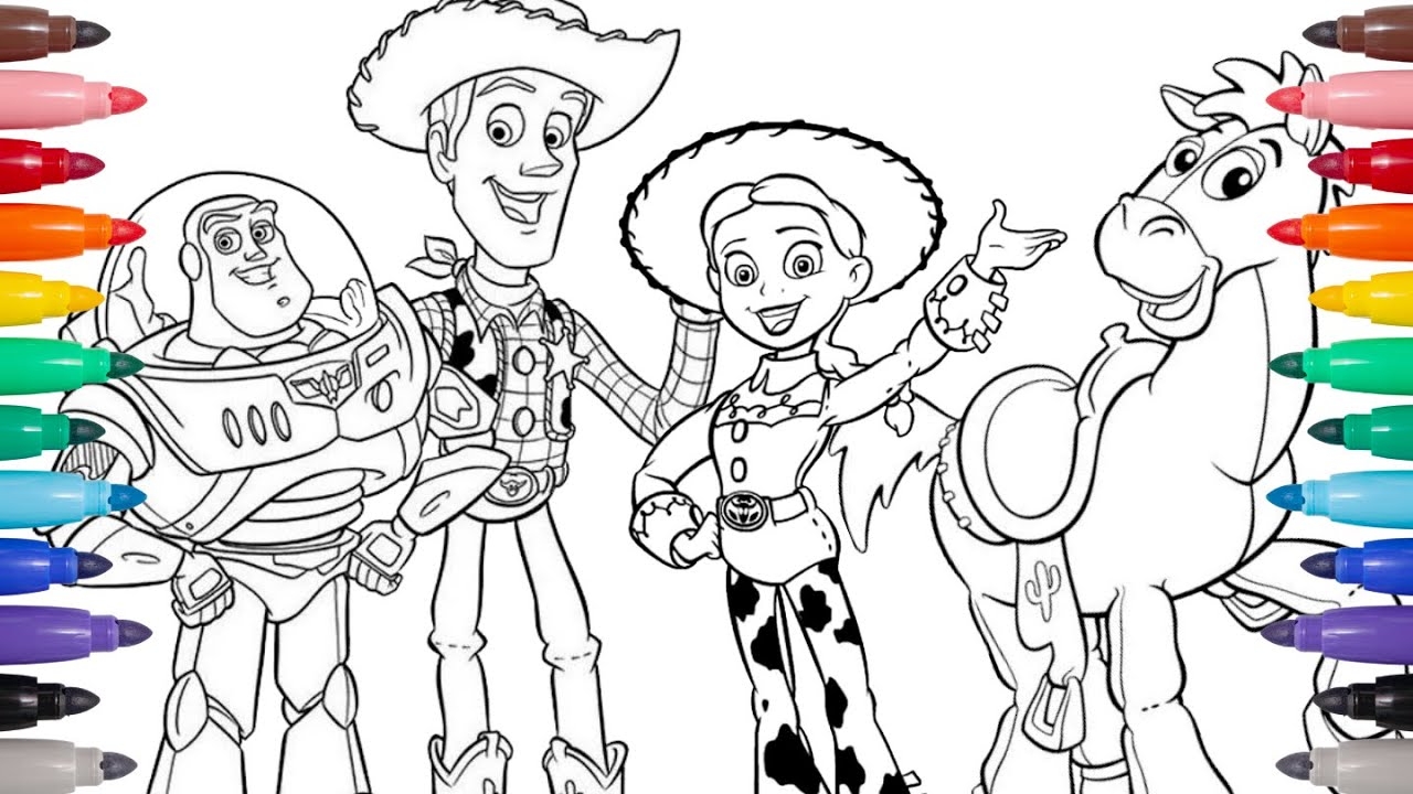 How To Color Woody And Friends Toy Story Coloring Pages YouTube How To Color Woody And Friends Toy Story Coloring Pages YouTube