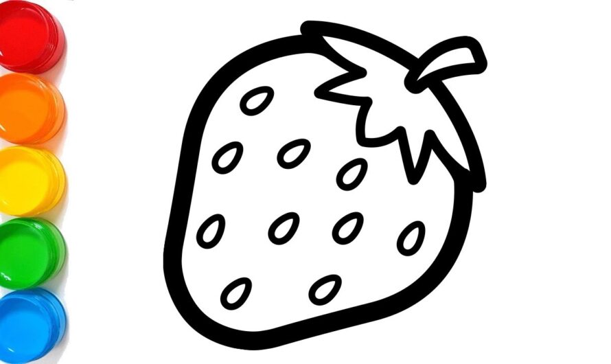 Coloring Picture Of A Strawberry