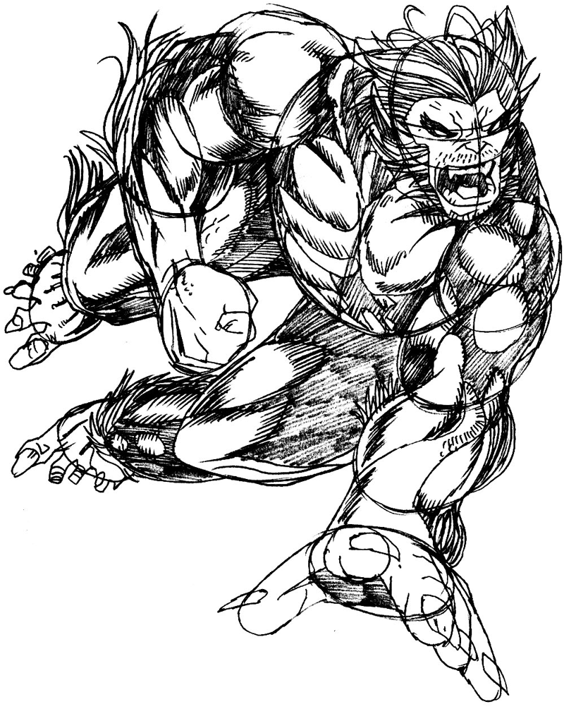 How To Draw Beast From Marvel s X Men Superhero Team Drawing Tutorial How To Draw Step By Step Drawing Tutorials