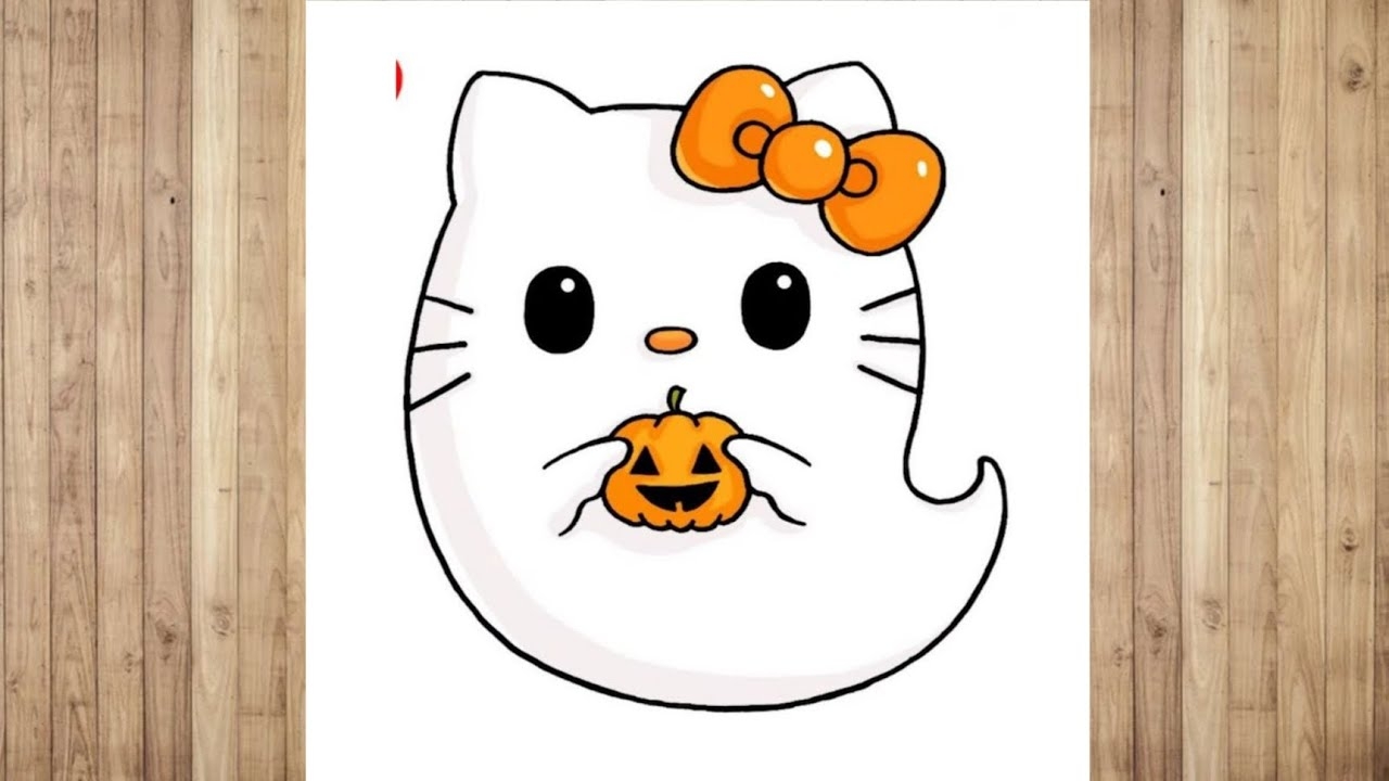 How To Draw Ghost Hello Kitty Halloween Drawing Deepak Drawing YouTube How To Draw Ghost Hello Kitty Halloween Drawing Deepak Drawing YouTube