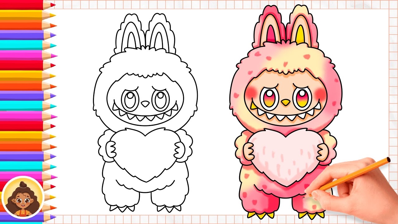 labubu big into energy coloring page website labubu big into energy coloring page website