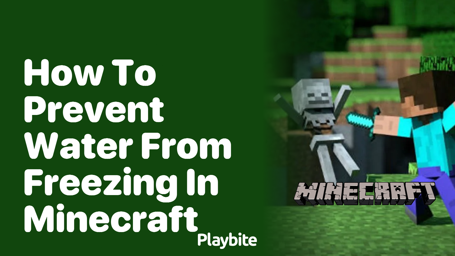 how to keep water from freezing in minecraft how to keep water from freezing in minecraft