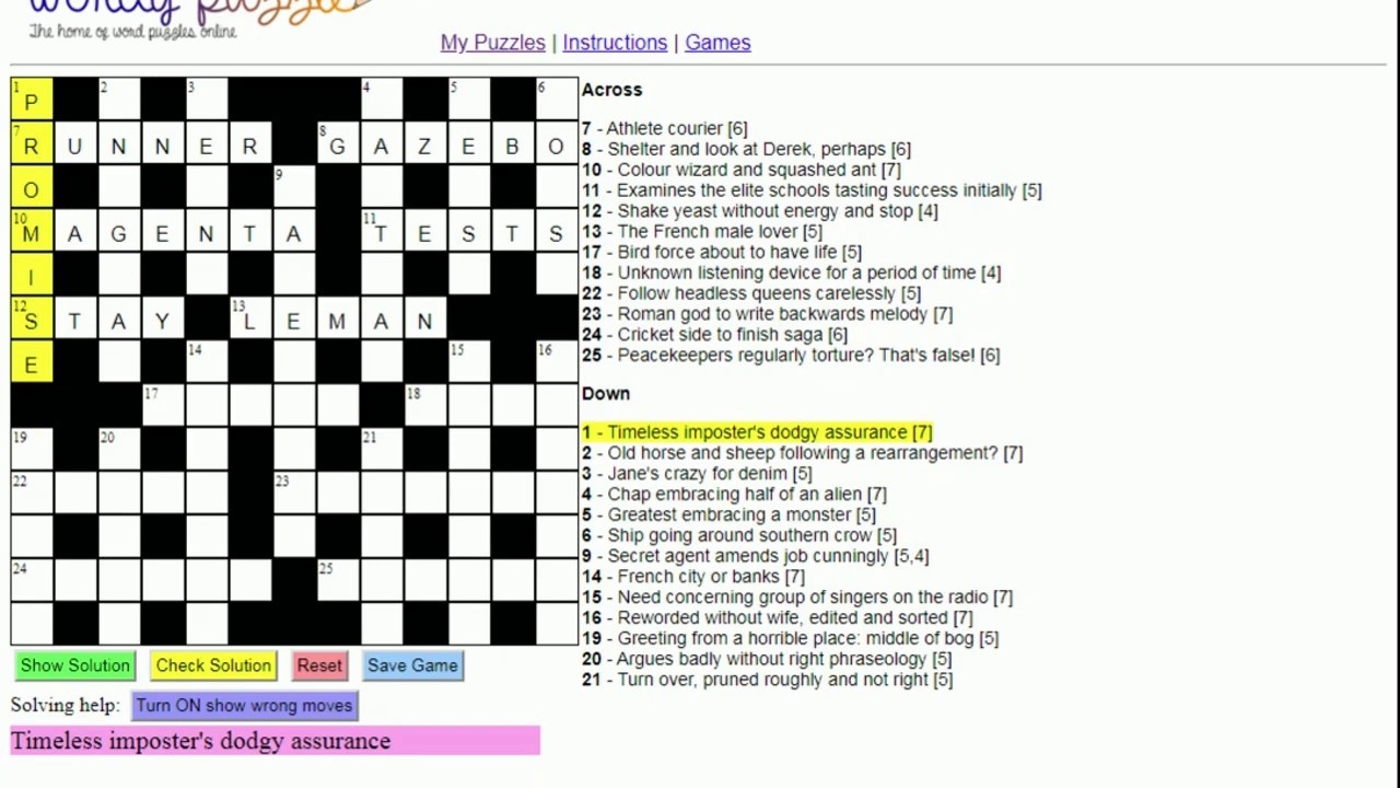 How To Solve A Cryptic Crossword YouTube How To Solve A Cryptic Crossword YouTube