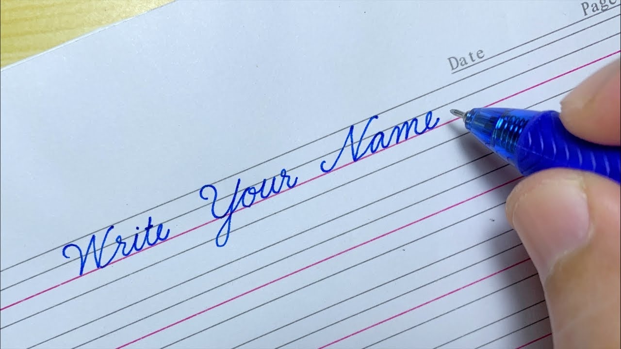 How To Write Your Name In Cursive Writing YouTube How To Write Your Name In Cursive Writing YouTube