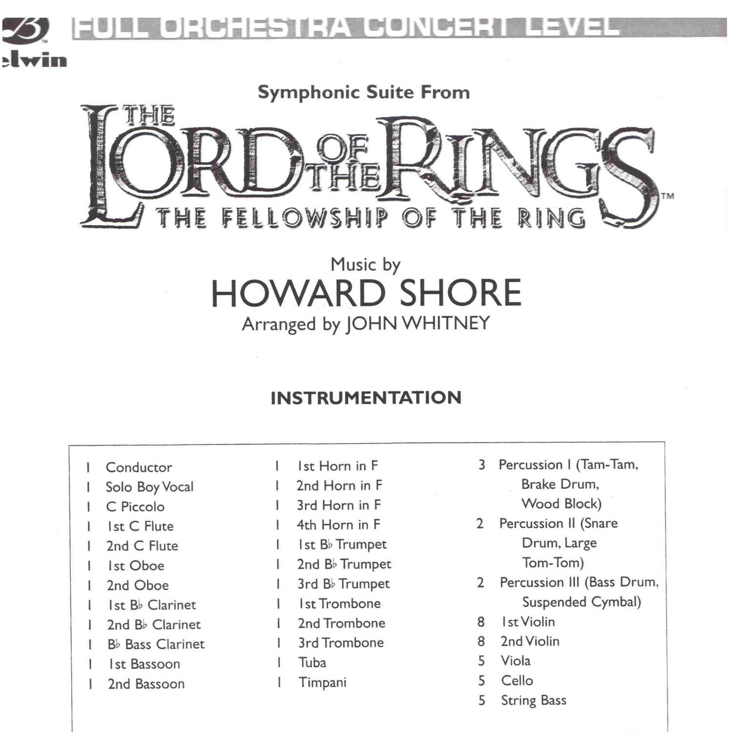 Howard Shore Lord Of The Rings The Fellowship Of The Ring Suite pdf DocDroid Howard Shore Lord Of The Rings The Fellowship Of The Ring Suite pdf DocDroid