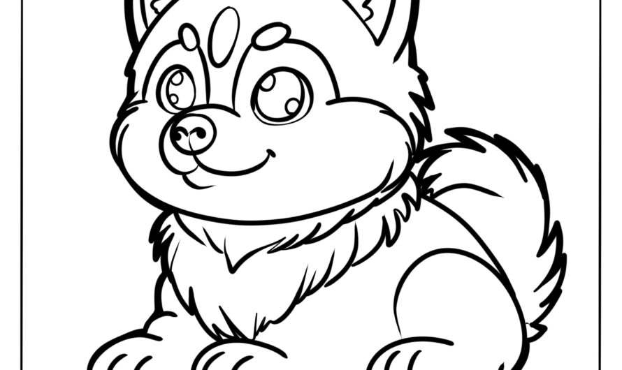 Husky Dog Coloring Pages