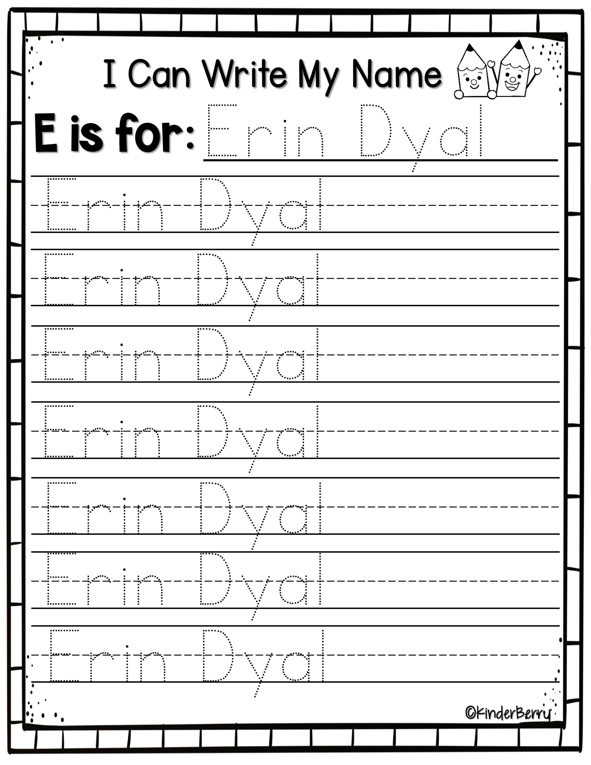 I Can Write My Name Primer Handwriting Practice Editable Classful I Can Write My Name Primer Handwriting Practice Editable Classful