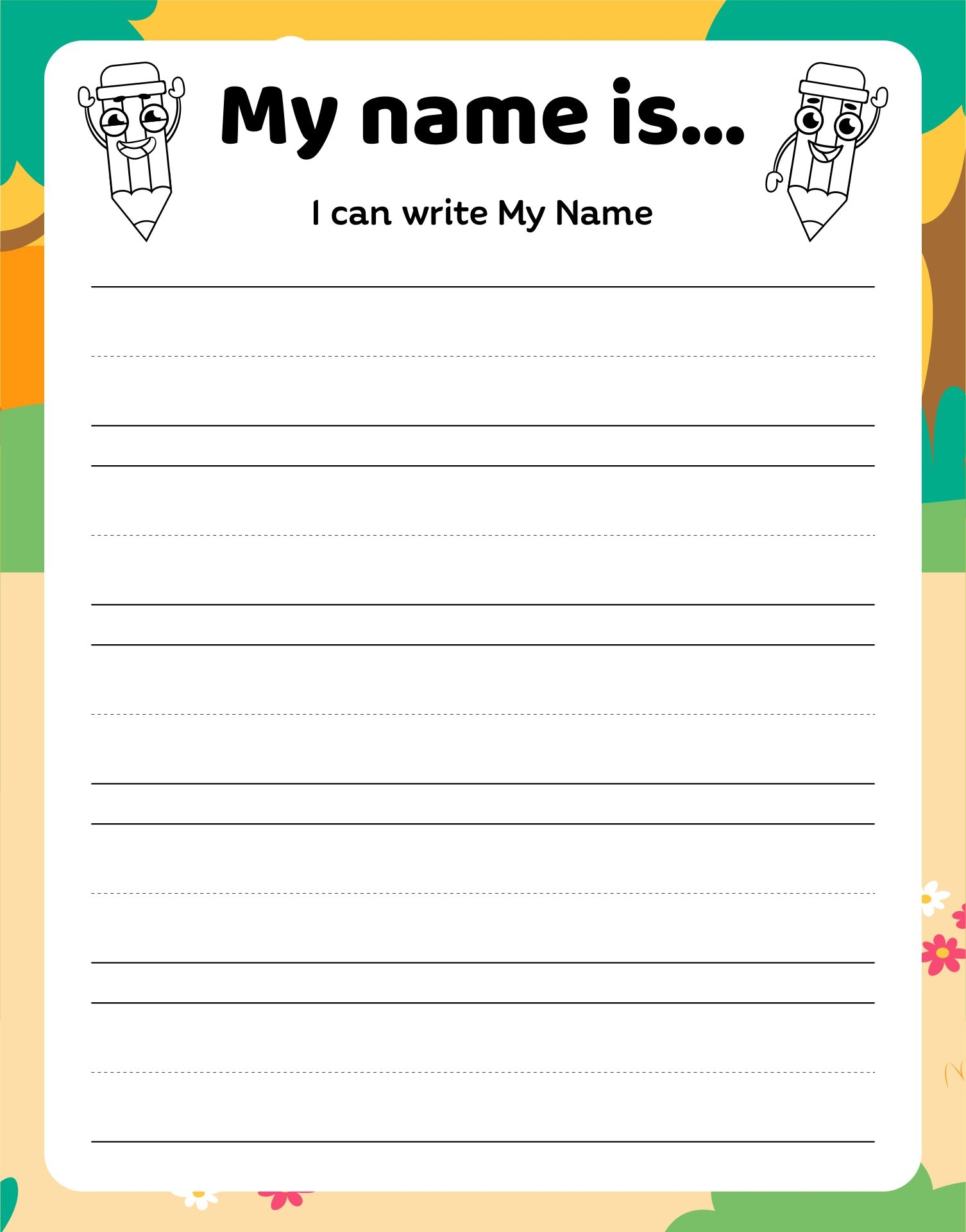 i can write my name worksheet i can write my name worksheet
