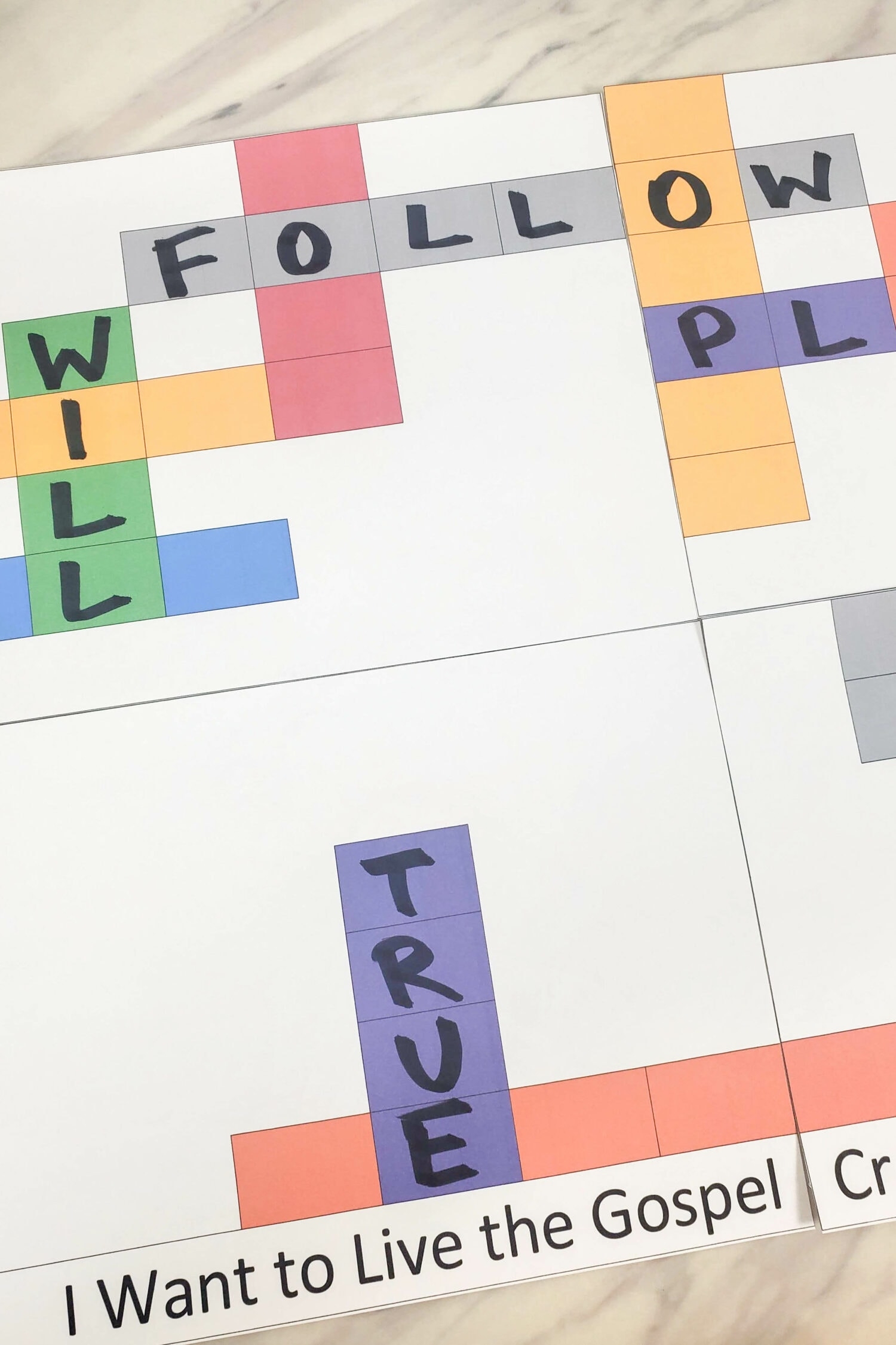 I Want To Live The Gospel Crossword Puzzle Primary Singing I Want To Live The Gospel Crossword Puzzle Primary Singing