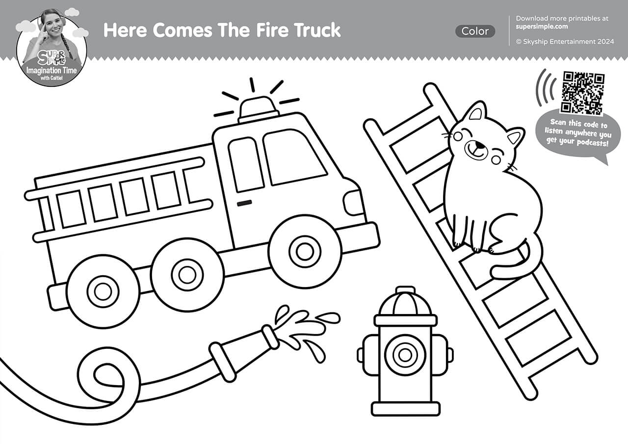 fire truck coloring sheet fire truck coloring sheet