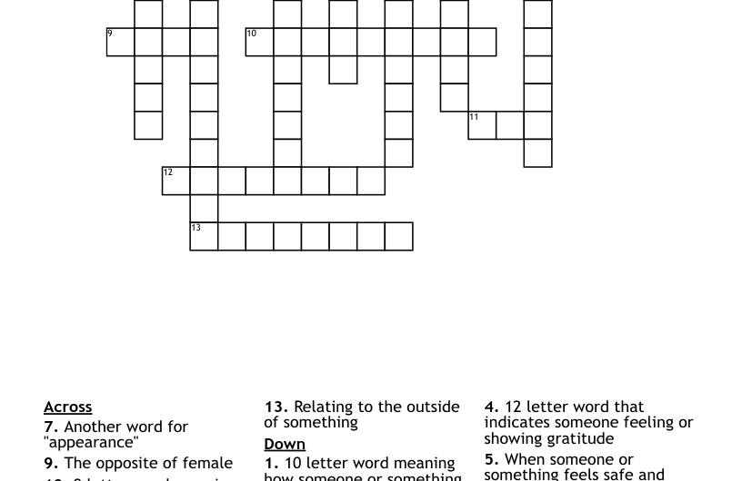 Implied Crossword Clue