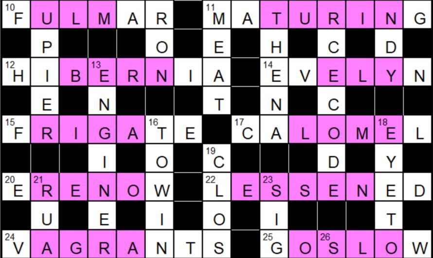 Hibernia Crossword Clue