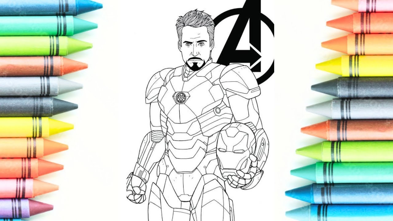 Iron Man Coloring Pages coloring Pages Of Iron Man easy Coloring Iron Man Avengers Coloring YouTube