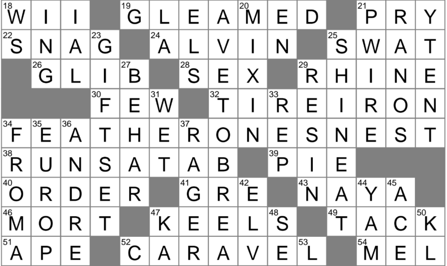 Vestige Crossword Clue