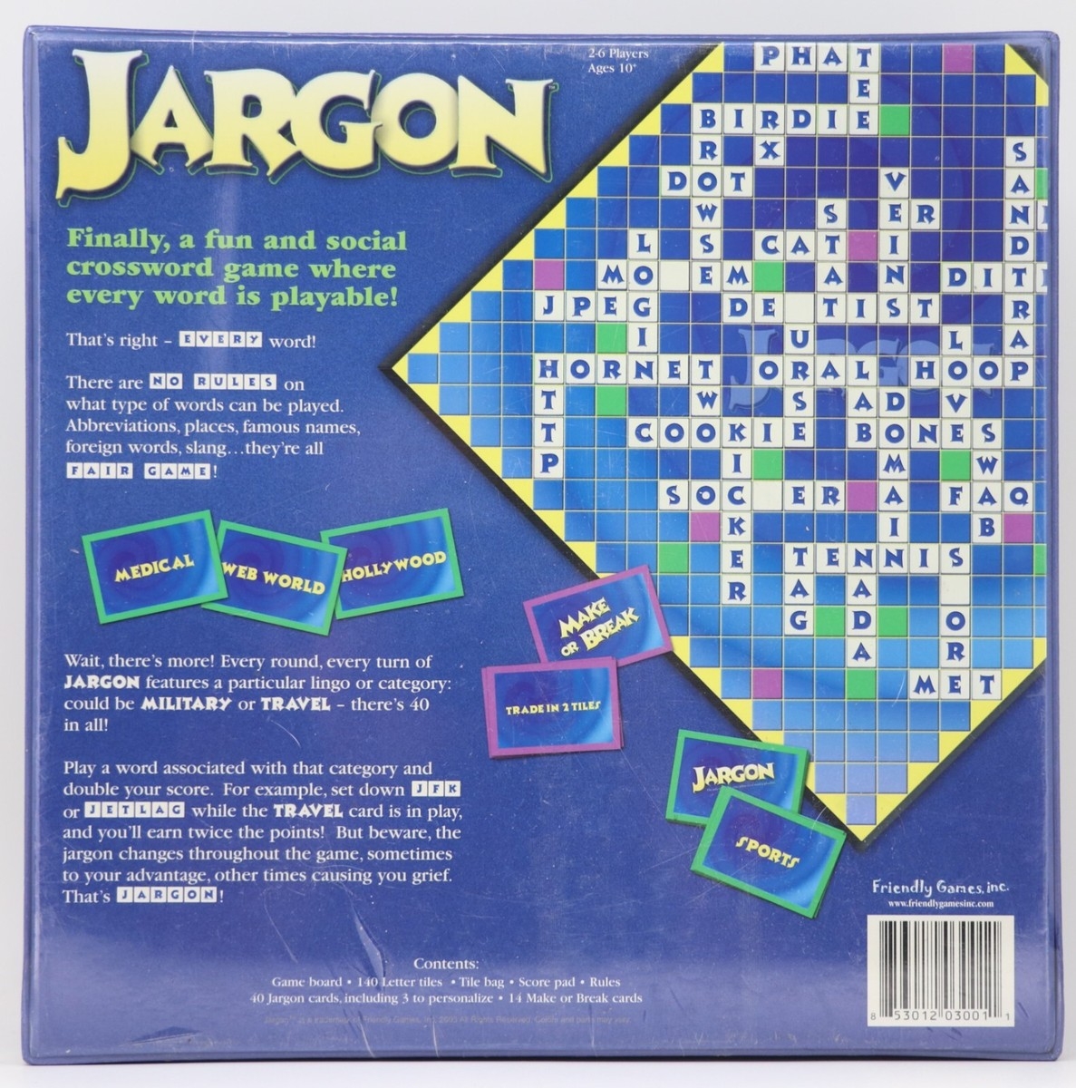 Jargon Crossword Game Where Every Word Is Playable 20Friendly Games Inc EBay Jargon Crossword Game Where Every Word Is Playable 20Friendly Games Inc EBay