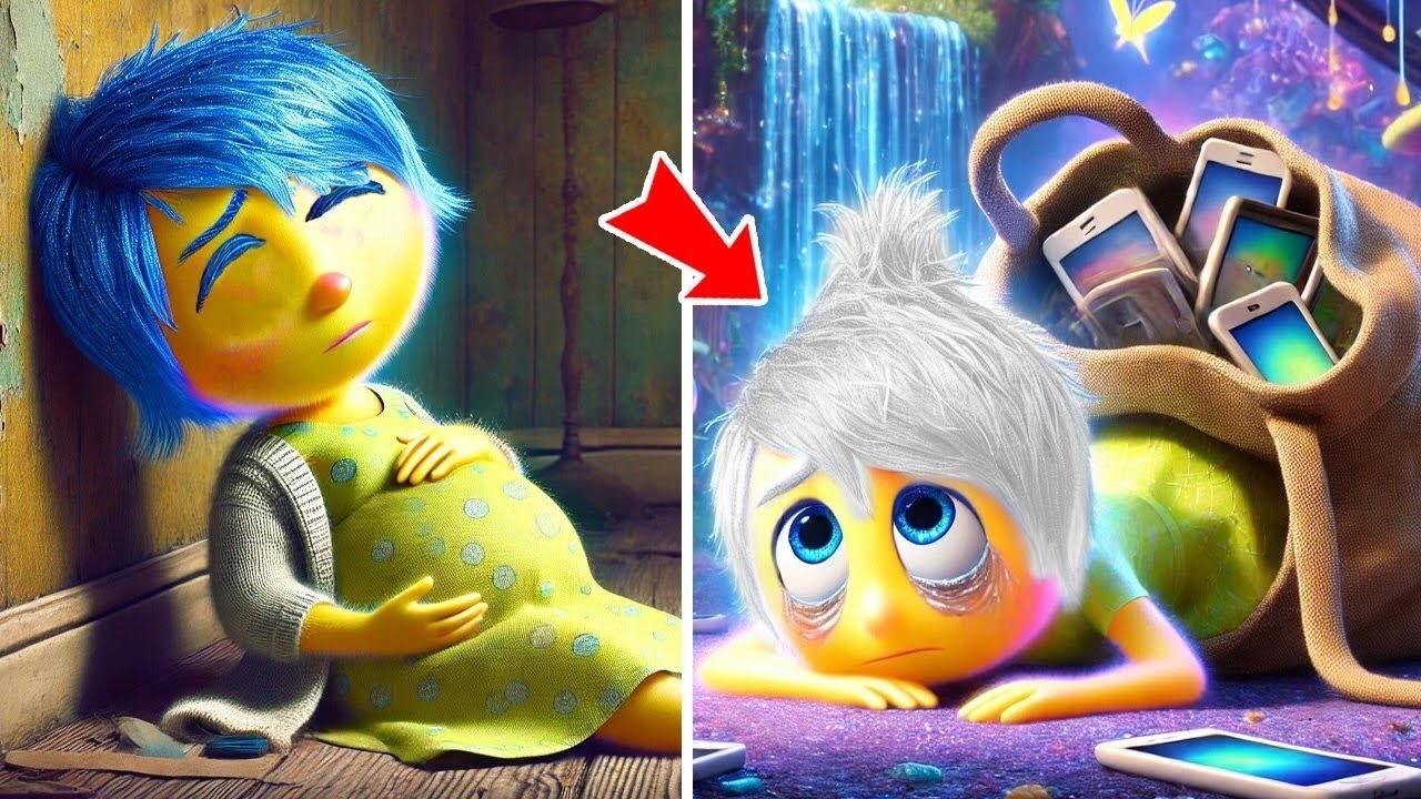 inside out emotion glued to phone inside out emotion glued to phone