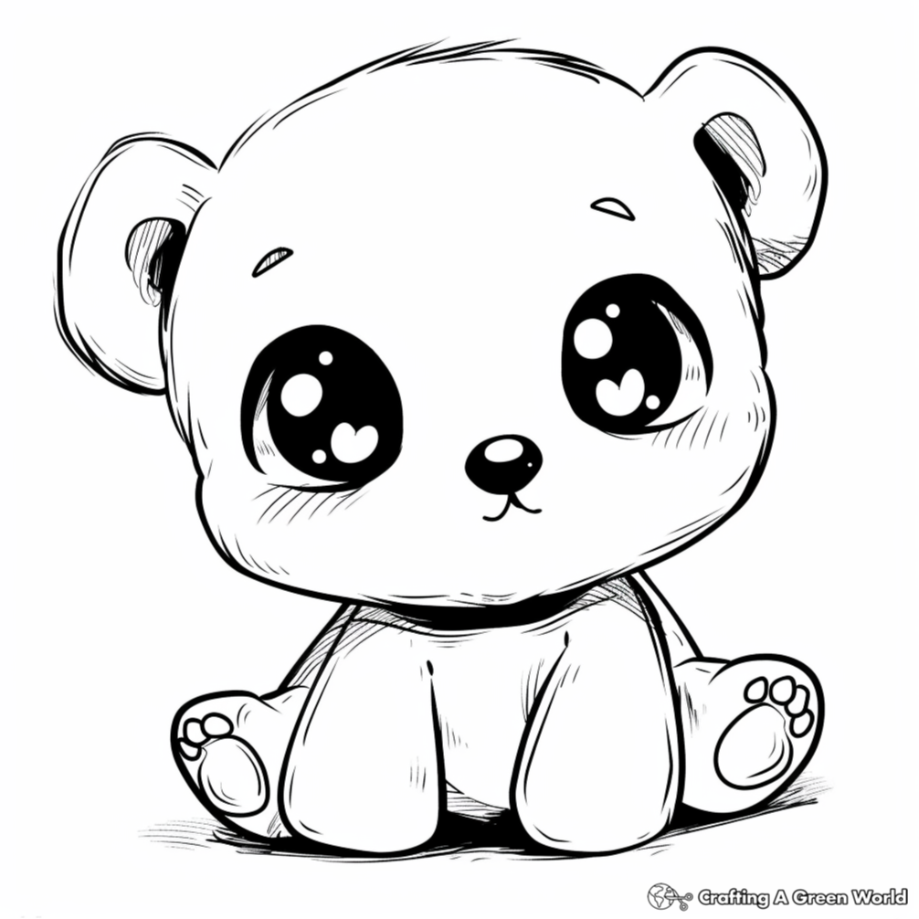 Kawaii Bear Coloring Pages Free Printable Kawaii Bear Coloring Pages Free Printable