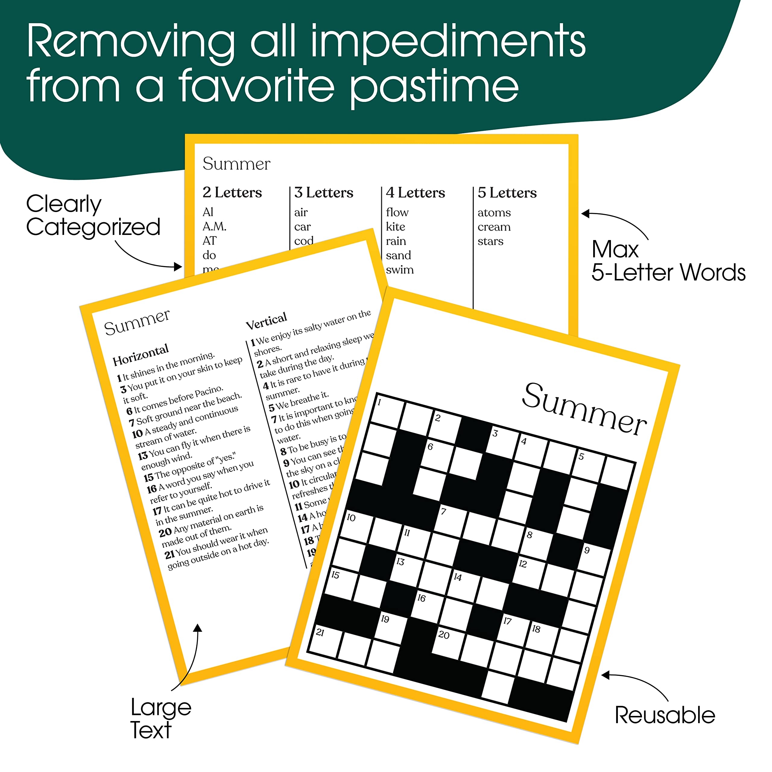 simple crossword clue