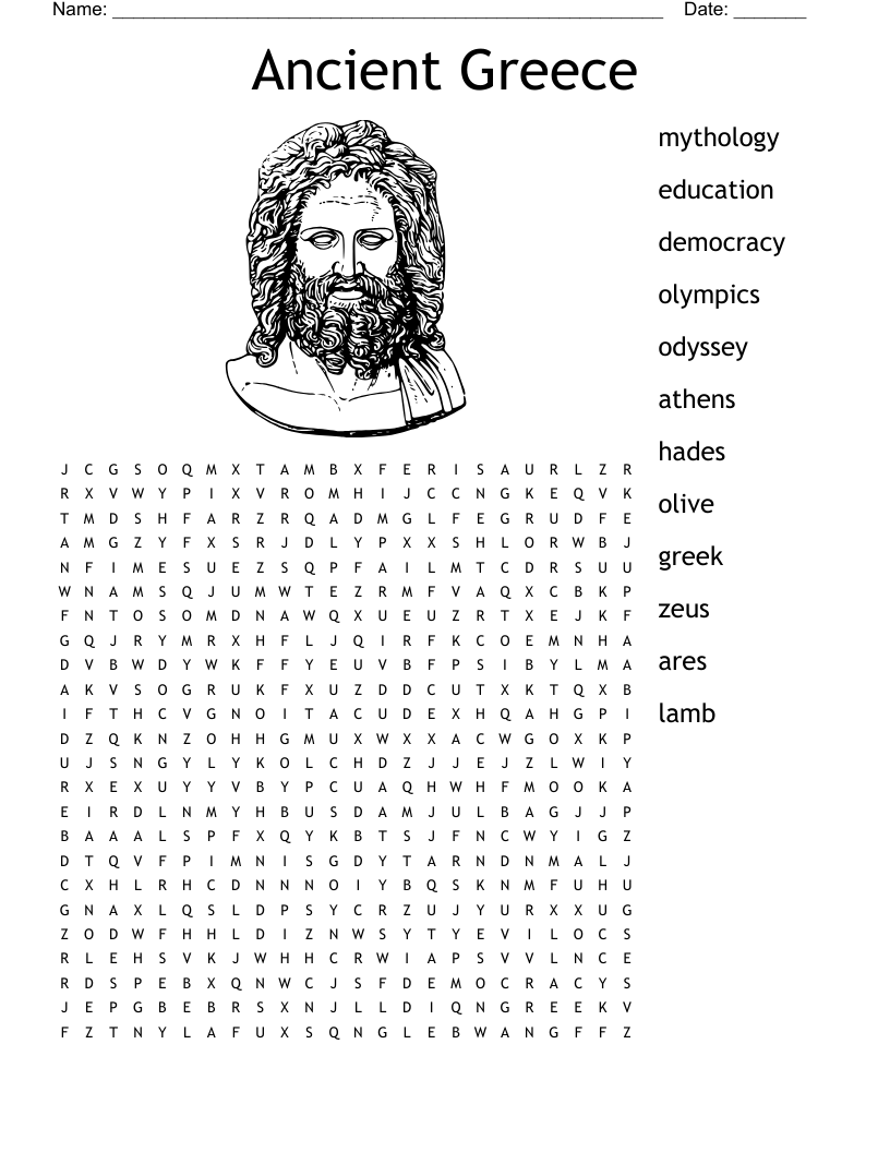 Kids Discover Ancient Greece Crossword WordMint Kids Discover Ancient Greece Crossword WordMint