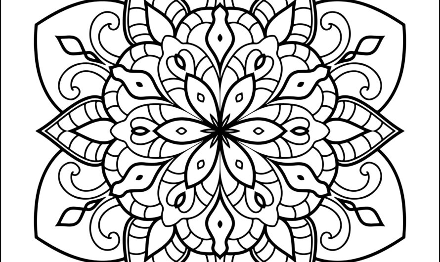 Flower Mandala Coloring Pages