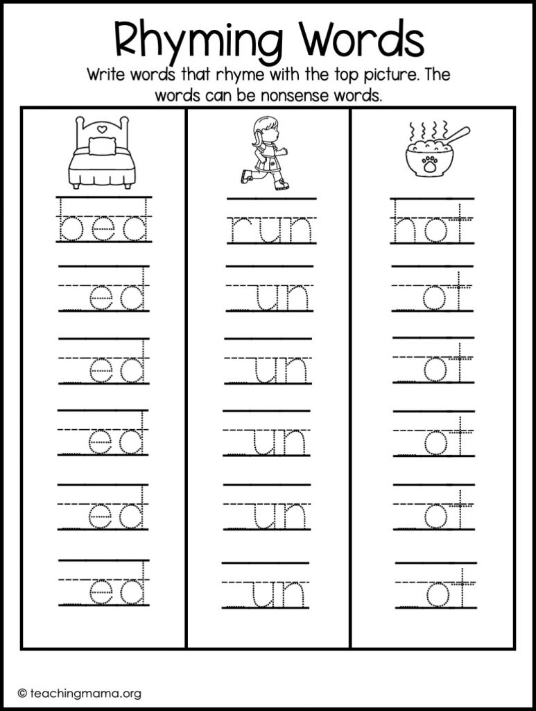 Kindergarten At Home Literacy Packet Teaching Mama Kindergarten At Home Literacy Packet Teaching Mama