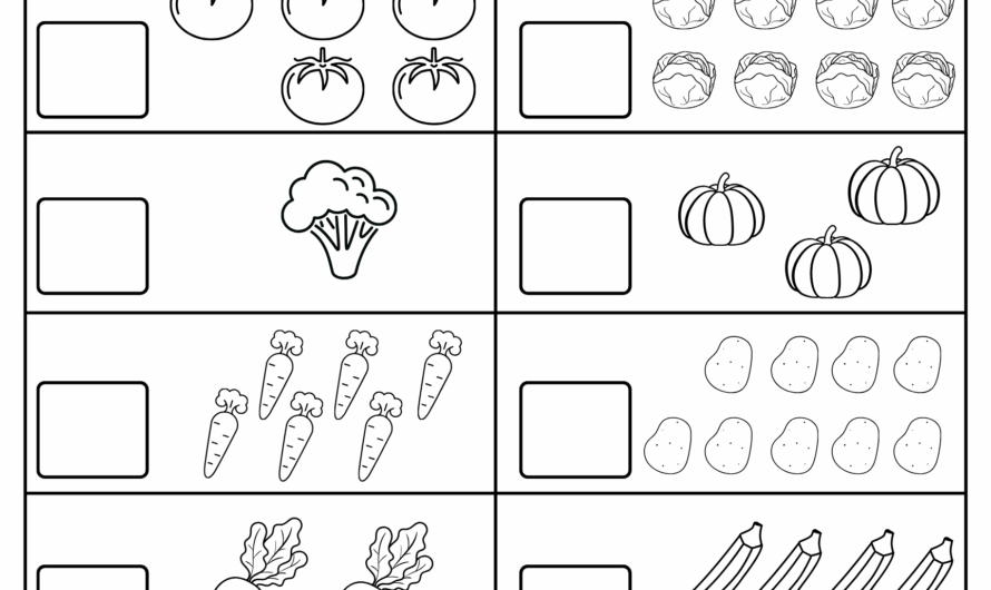 Counting Sheets For Kindergarten