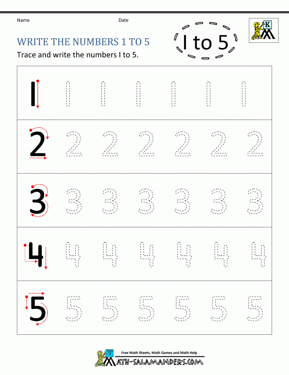 printable number writing worksheets