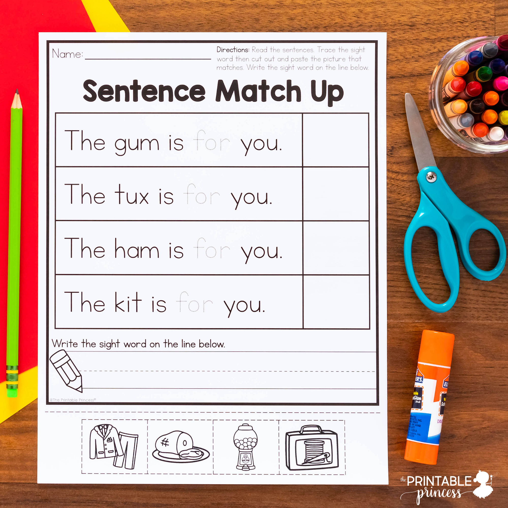 worksheets for kindergarten sight words worksheets for kindergarten sight words