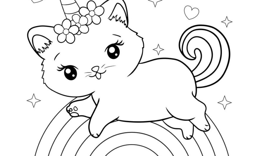 Kitten Coloring Pages Printable