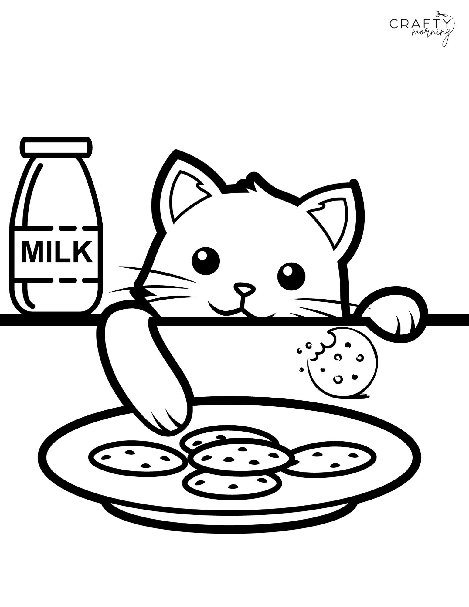 Kitten Coloring Pages To Print Crafty Morning Kitten Coloring Pages To Print Crafty Morning