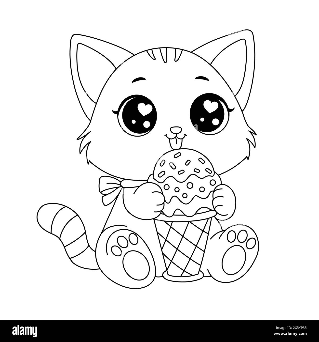 Kitty Coloring Page Black And White Stock Photos Images Alamy Kitty Coloring Page Black And White Stock Photos Images Alamy