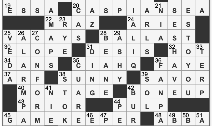 Los Angeles Times Crossword Corner