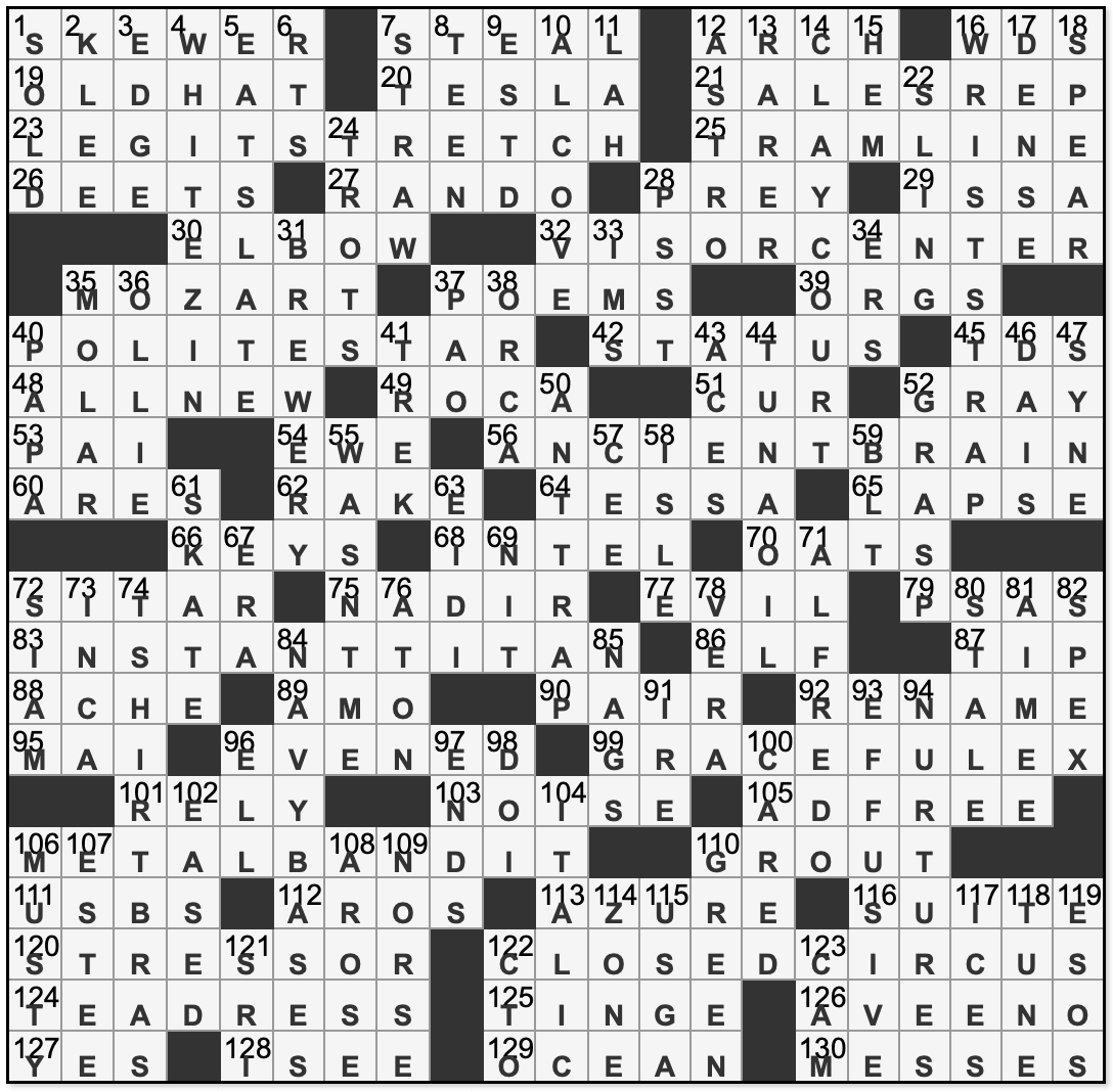 la sunday crossword