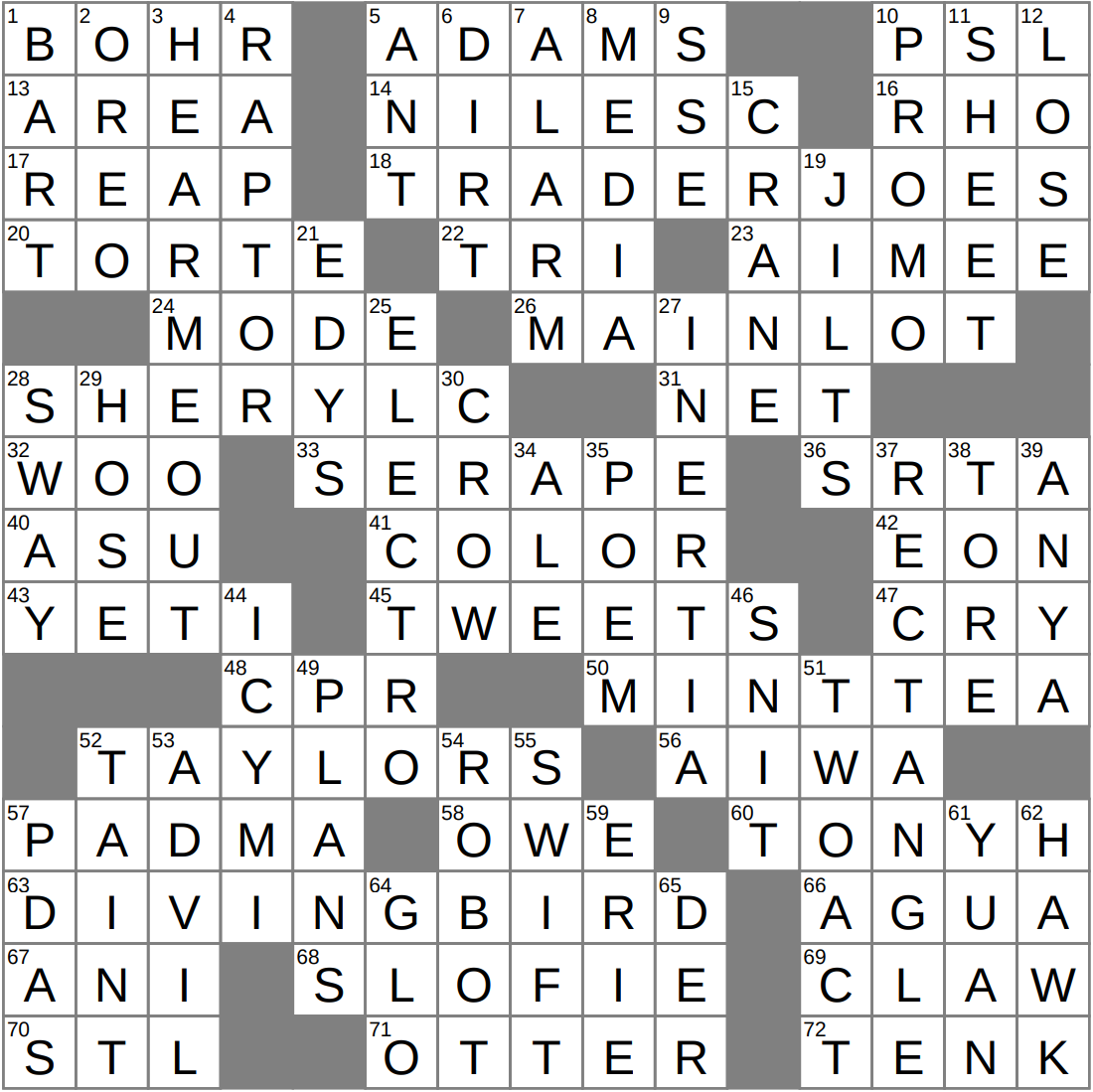 LA Times Crossword 10 Oct 25 Friday LAXCrossword LA Times Crossword 10 Oct 25 Friday LAXCrossword